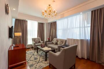 Апартаменты с 1 спальней и 2 односпальными кроватями в Отеле Renion Residence Hotel